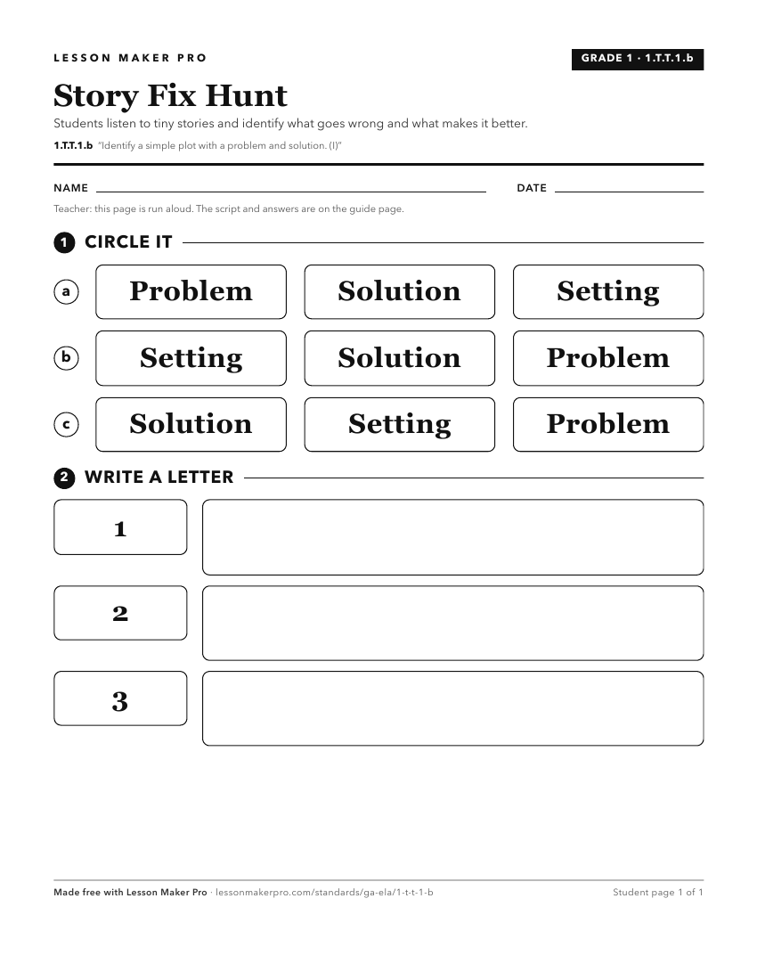 Preview of the 1.T.T.1.b printable worksheet