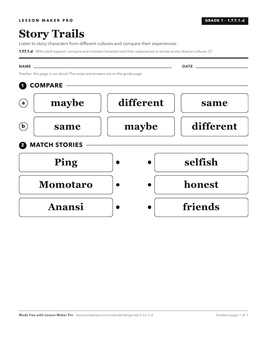 Preview of the 1.T.T.1.d printable worksheet
