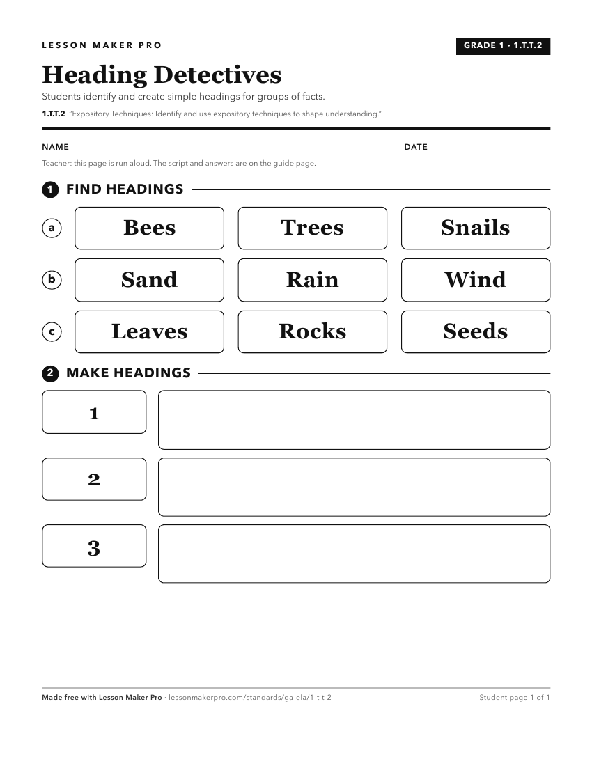 Preview of the 1.T.T.2 printable worksheet