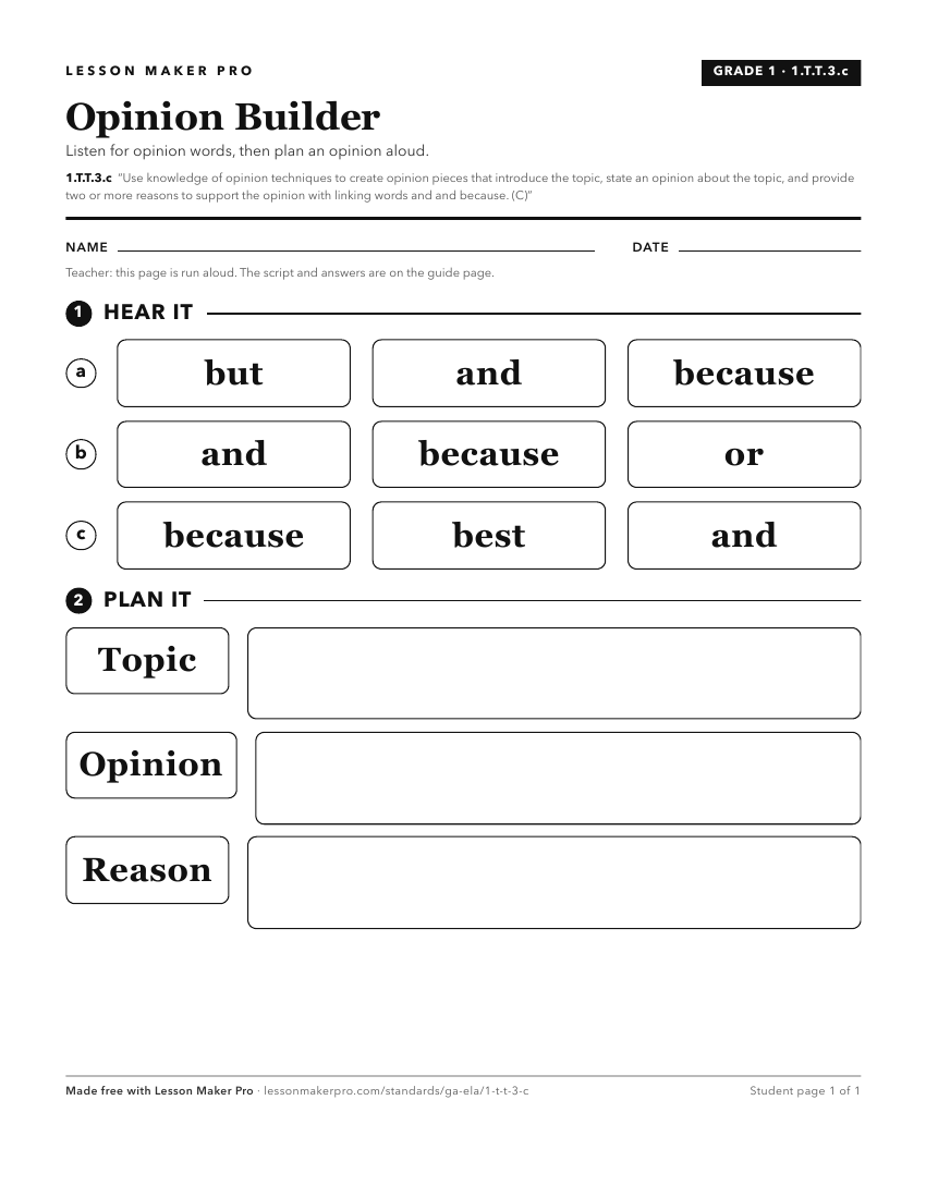 Preview of the 1.T.T.3.c printable worksheet