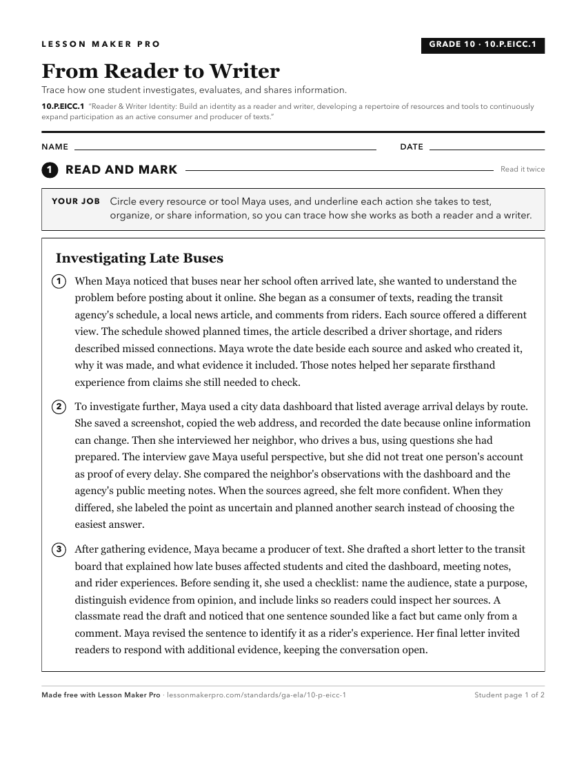 Preview of the 10.P.EICC.1 printable worksheet