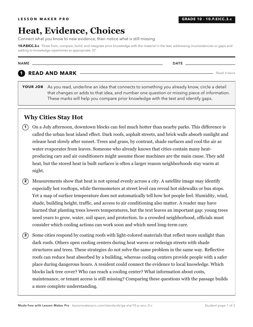 Preview of the 10.P.EICC.3.c printable worksheet