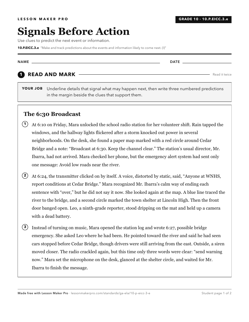 Preview of the 10.P.EICC.3.e printable worksheet