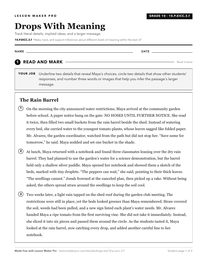 Preview of the 10.P.EICC.3.f printable worksheet
