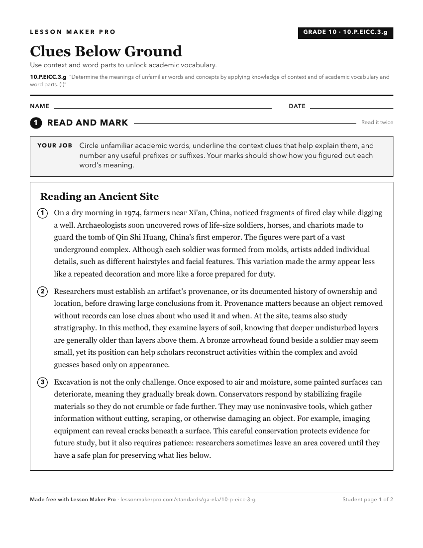 Preview of the 10.P.EICC.3.g printable worksheet
