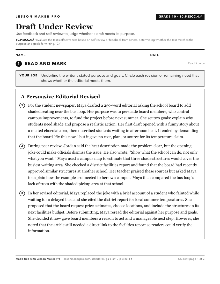 Preview of the 10.P.EICC.4.f printable worksheet