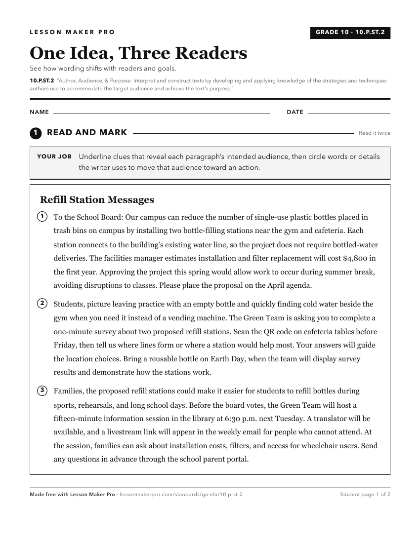Preview of the 10.P.ST.2 printable worksheet