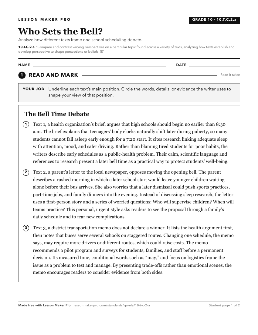 Preview of the 10.T.C.2.a printable worksheet