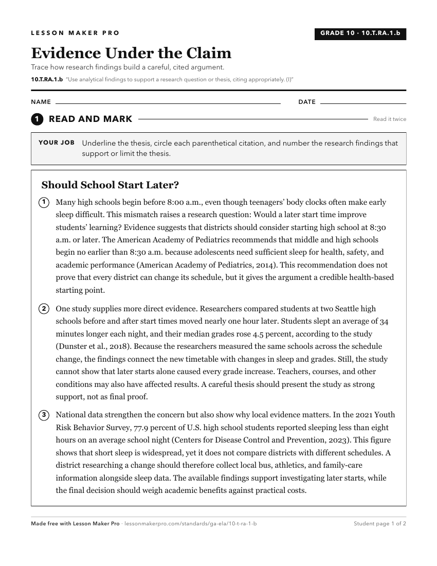 Preview of the 10.T.RA.1.b printable worksheet