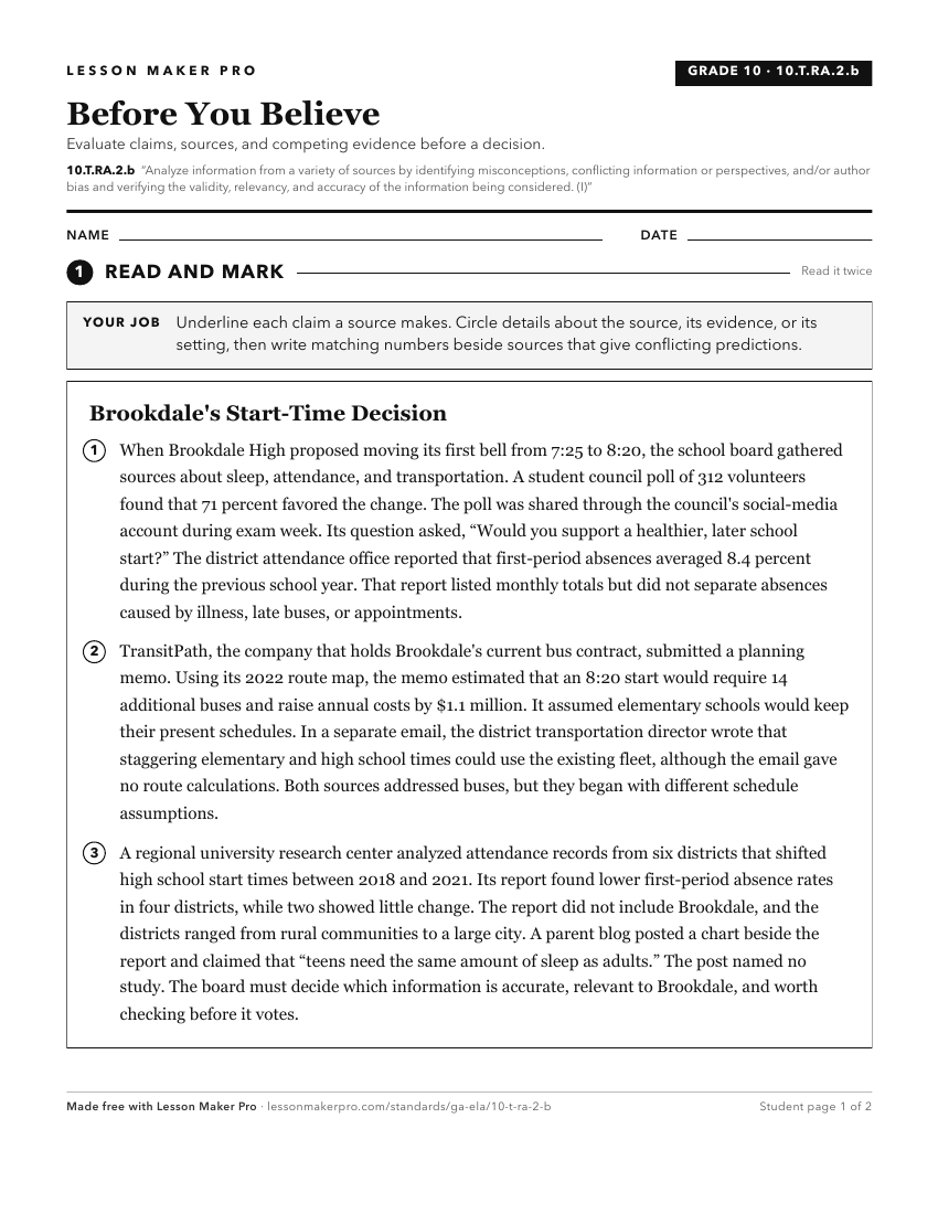 Preview of the 10.T.RA.2.b printable worksheet