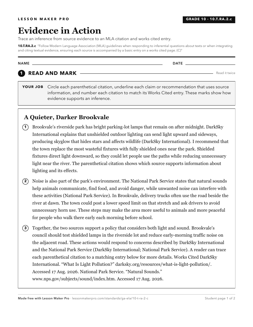 Preview of the 10.T.RA.2.c printable worksheet