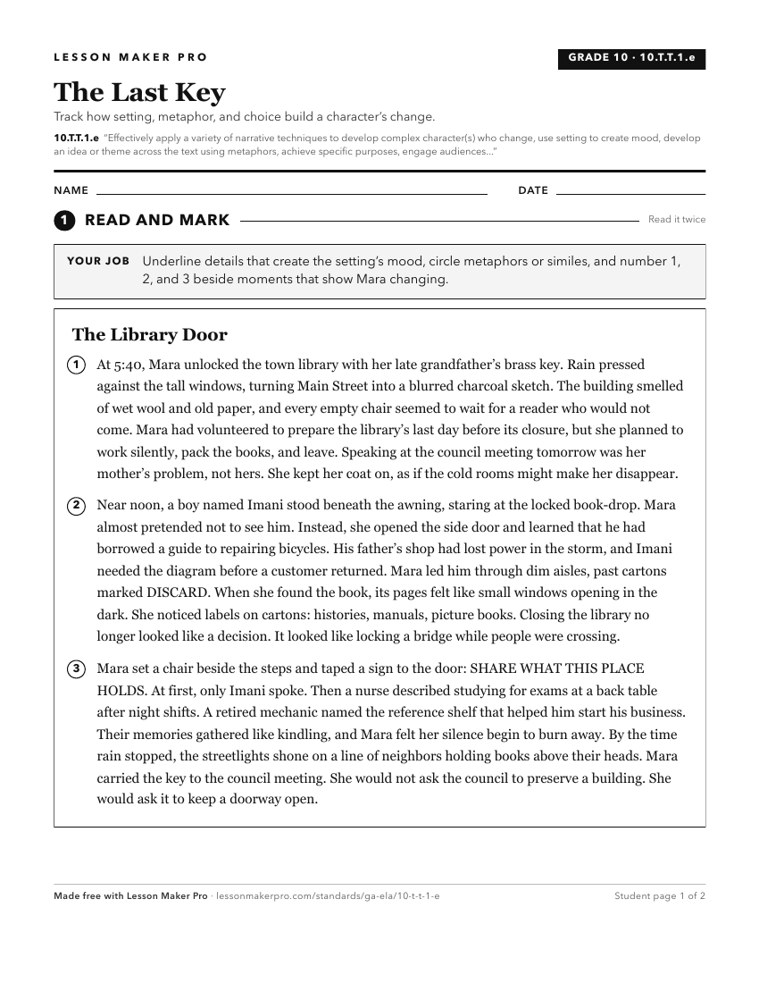 Preview of the 10.T.T.1.e printable worksheet