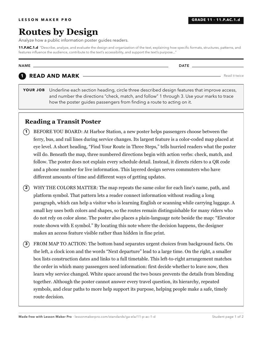 Preview of the 11.P.AC.1.d printable worksheet