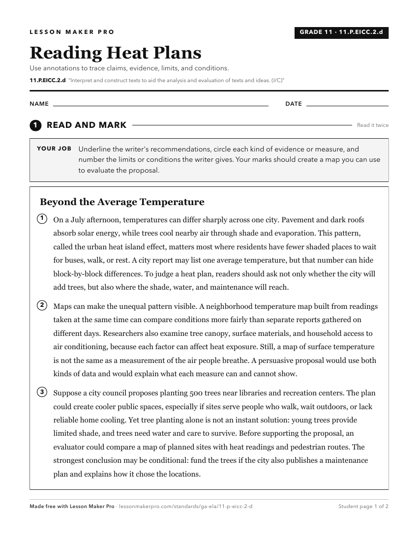 Preview of the 11.P.EICC.2.d printable worksheet