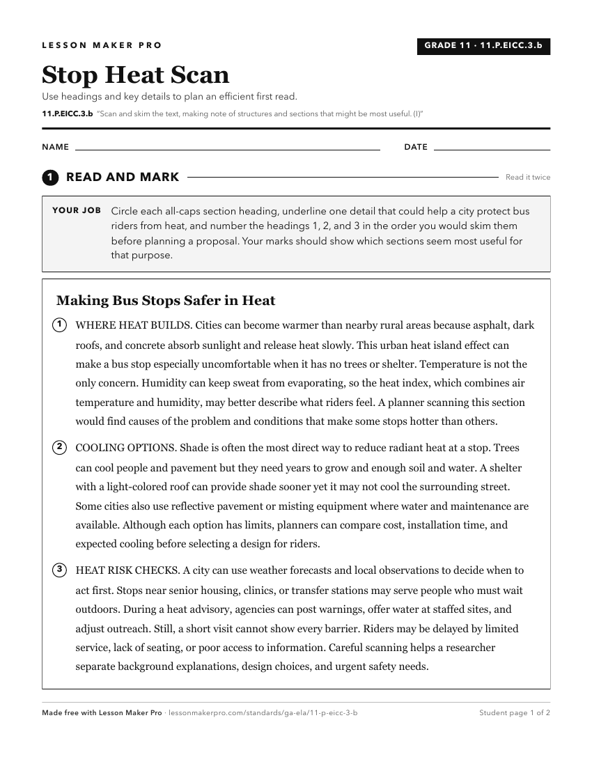 Preview of the 11.P.EICC.3.b printable worksheet