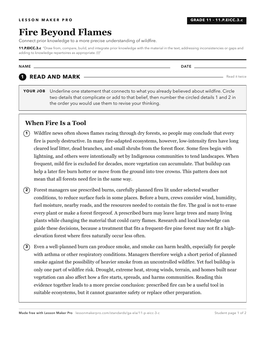 Preview of the 11.P.EICC.3.c printable worksheet