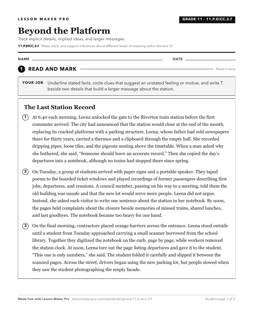 Preview of the 11.P.EICC.3.f printable worksheet