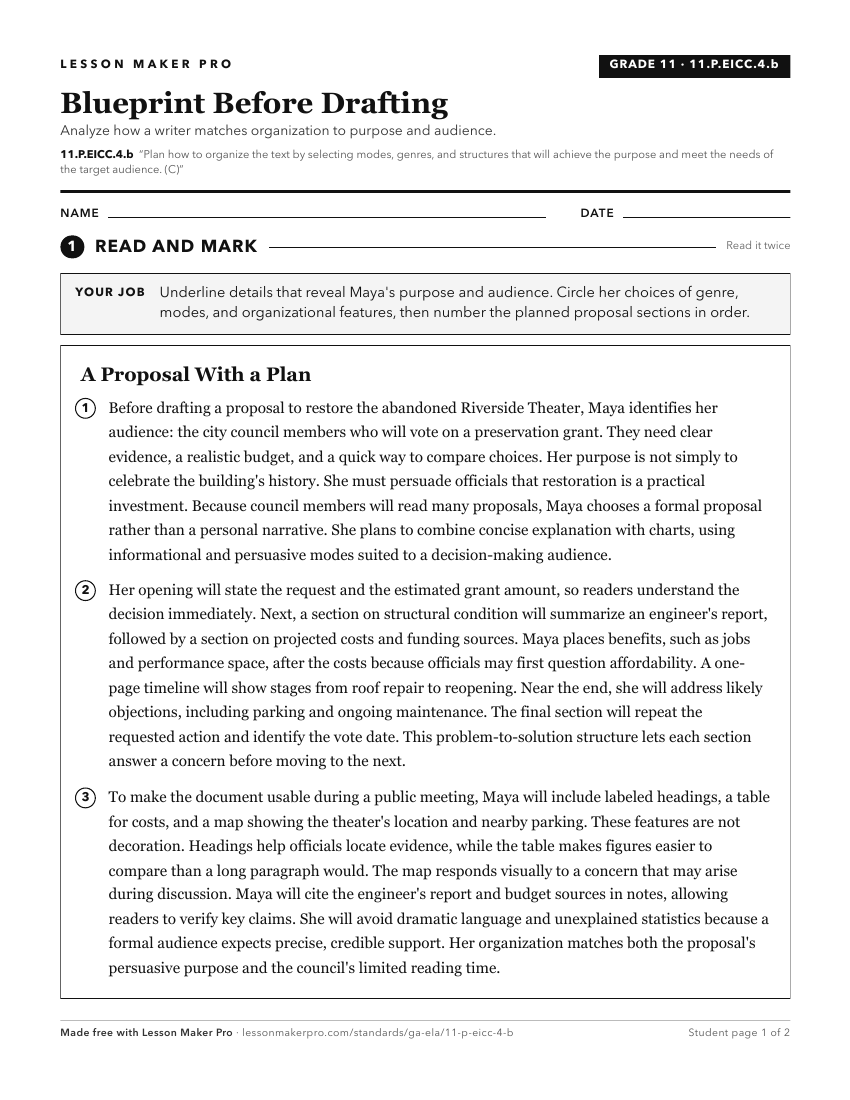 Preview of the 11.P.EICC.4.b printable worksheet