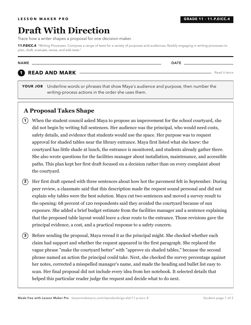 Preview of the 11.P.EICC.4 printable worksheet