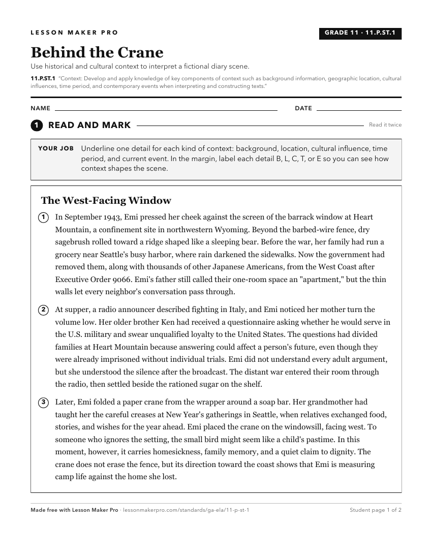 Preview of the 11.P.ST.1 printable worksheet