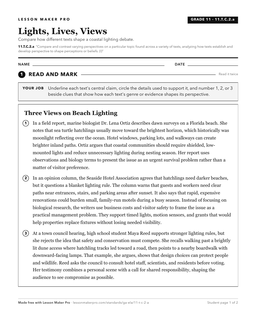 Preview of the 11.T.C.2.a printable worksheet
