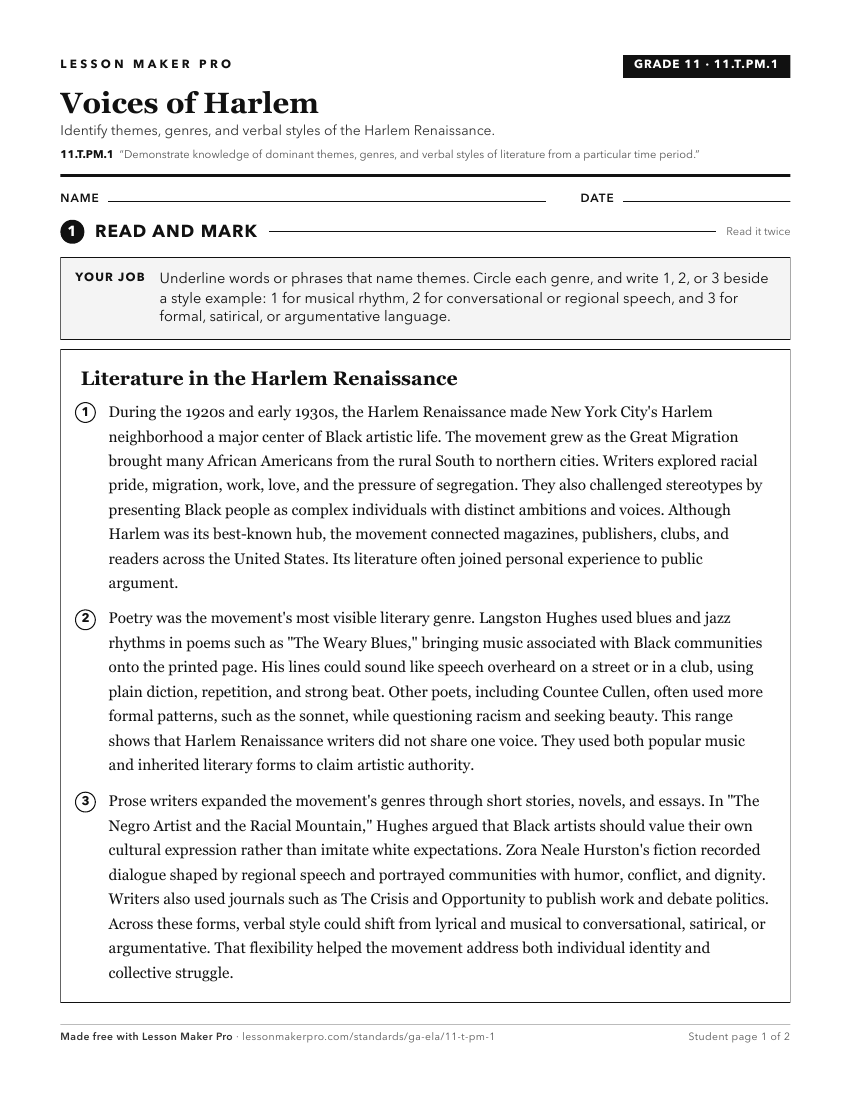 Preview of the 11.T.PM.1 printable worksheet