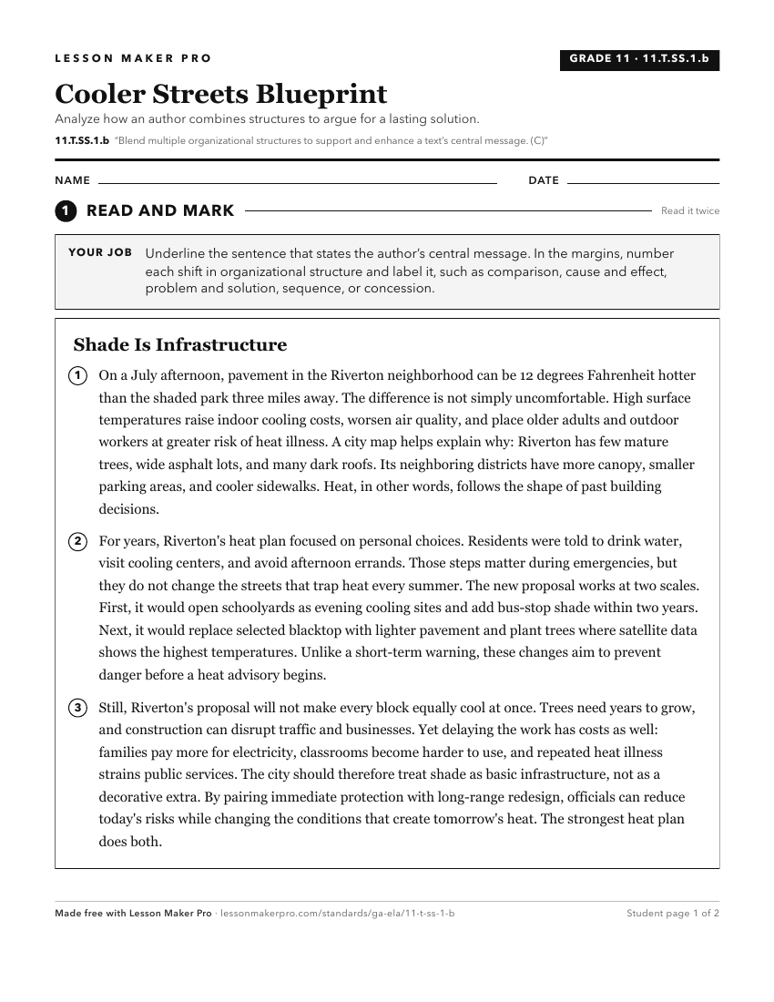 Preview of the 11.T.SS.1.b printable worksheet