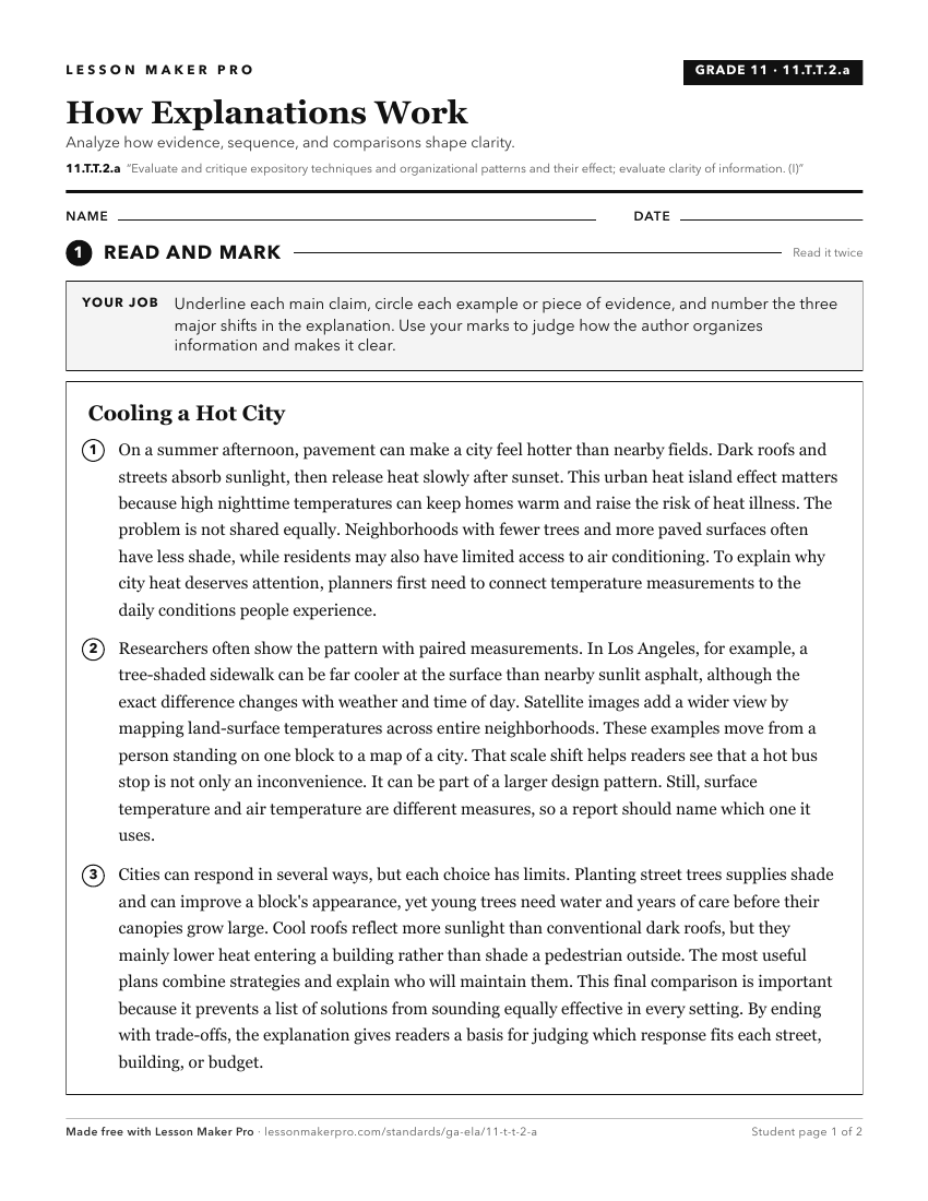 Preview of the 11.T.T.2.a printable worksheet