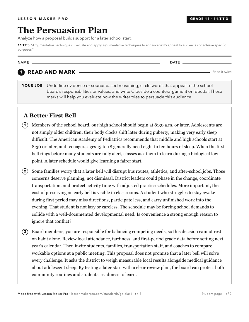 Preview of the 11.T.T.3 printable worksheet