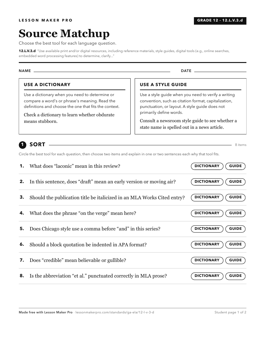 Preview of the 12.L.V.3.d printable worksheet