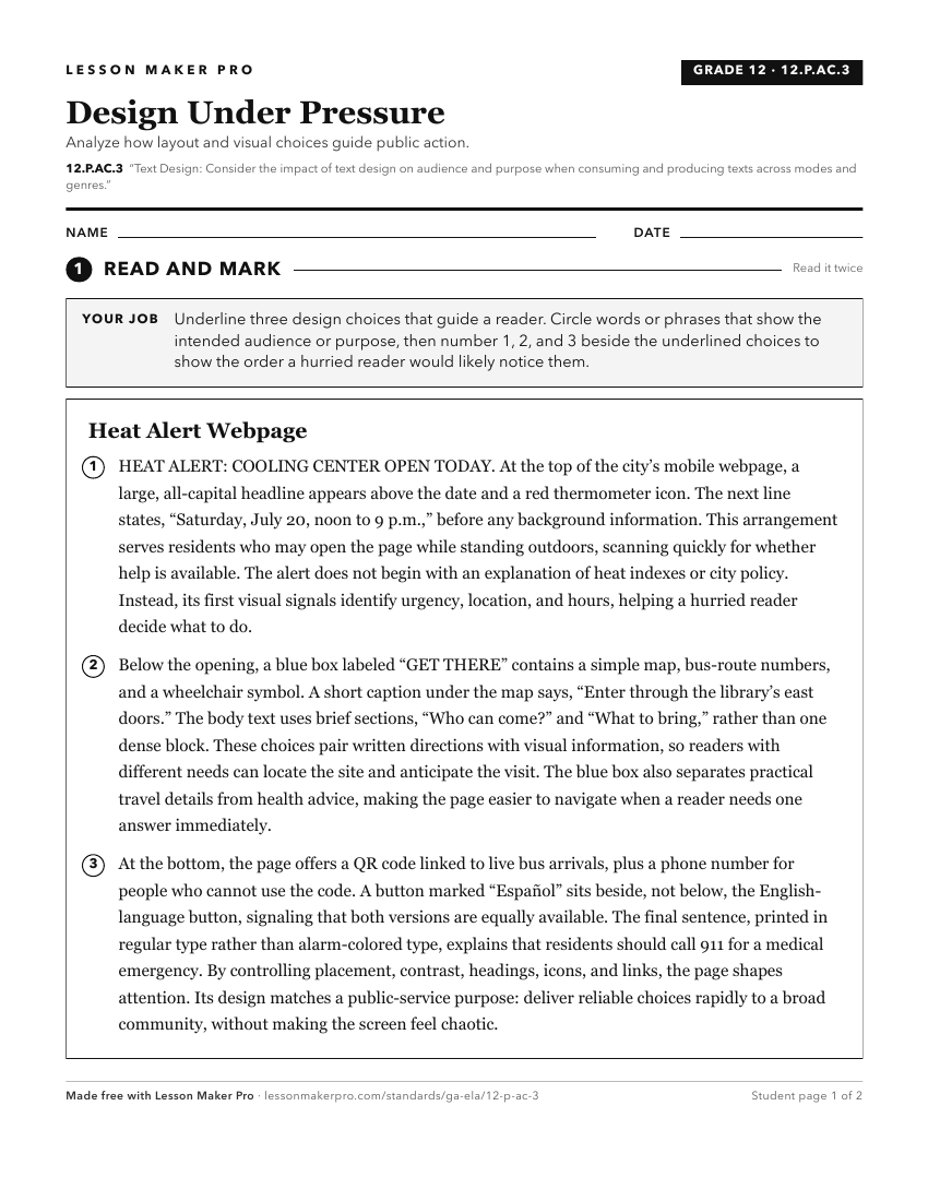 Preview of the 12.P.AC.3 printable worksheet