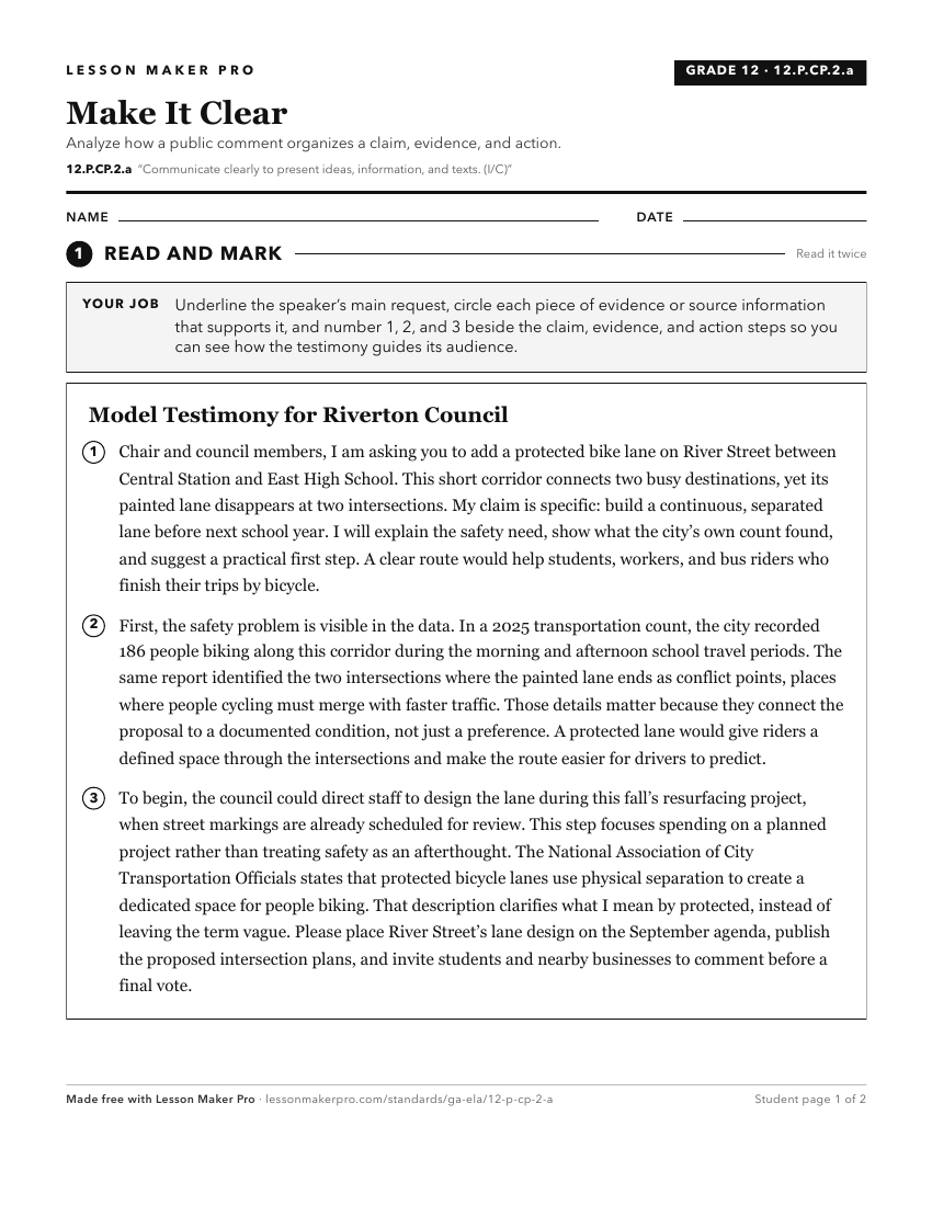 Preview of the 12.P.CP.2.a printable worksheet