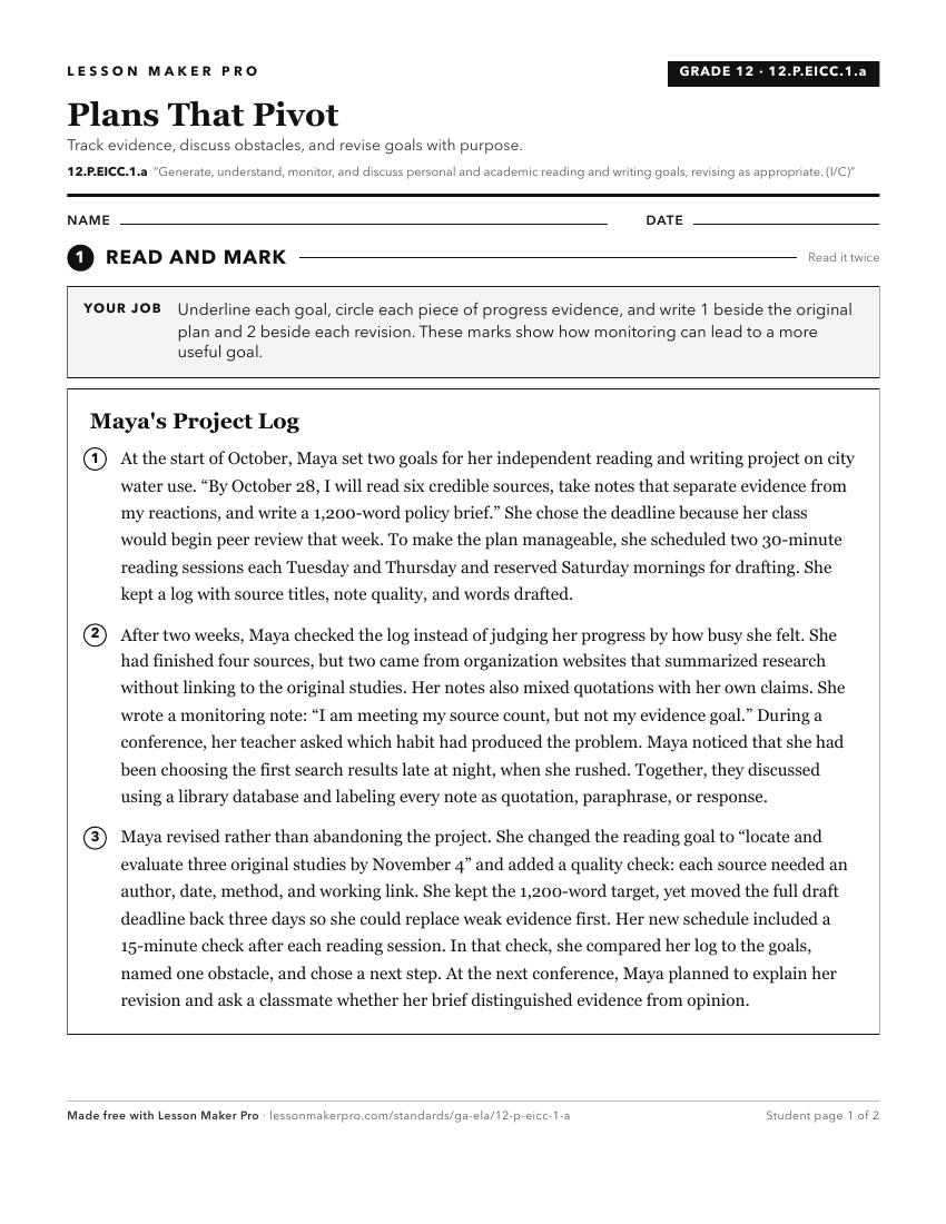 Preview of the 12.P.EICC.1.a printable worksheet
