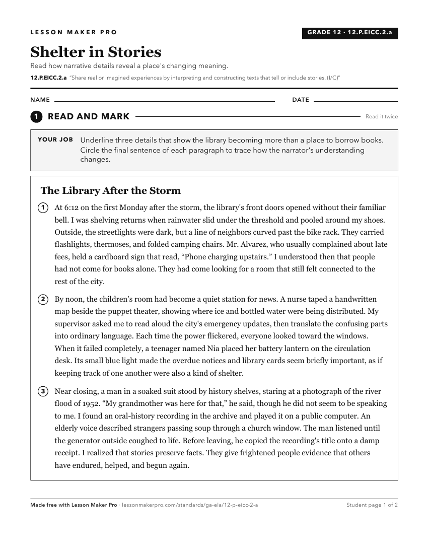 Preview of the 12.P.EICC.2.a printable worksheet