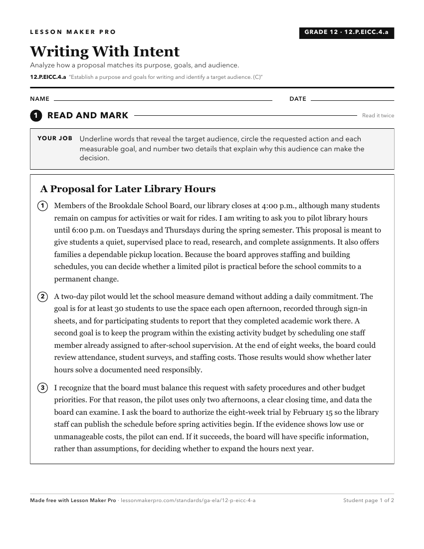 Preview of the 12.P.EICC.4.a printable worksheet