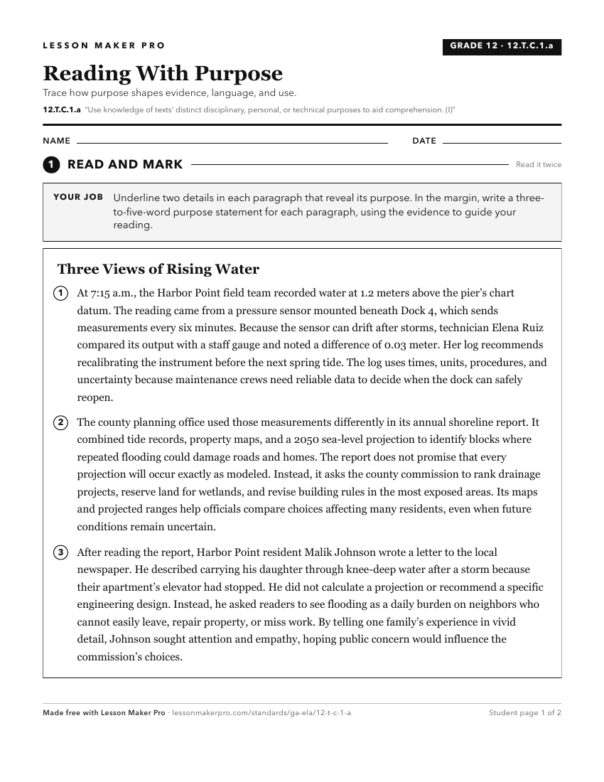Preview of the 12.T.C.1.a printable worksheet