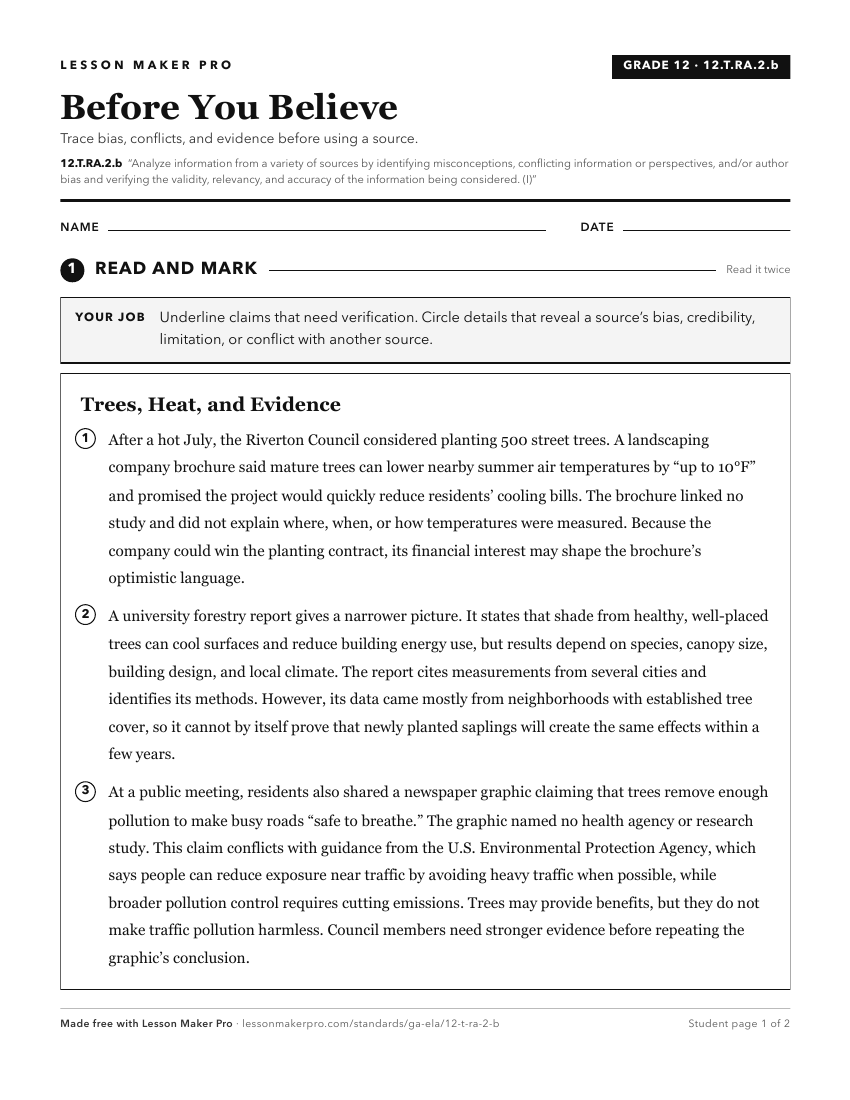 Preview of the 12.T.RA.2.b printable worksheet