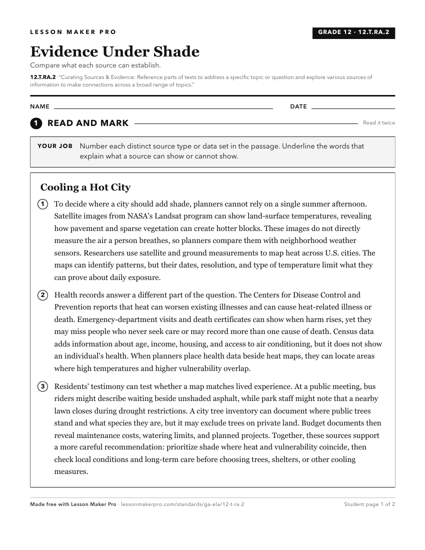 Preview of the 12.T.RA.2 printable worksheet