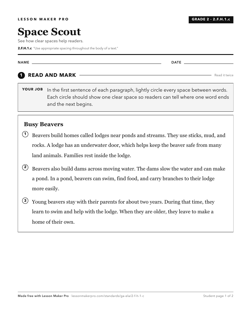Preview of the 2.F.H.1.c printable worksheet