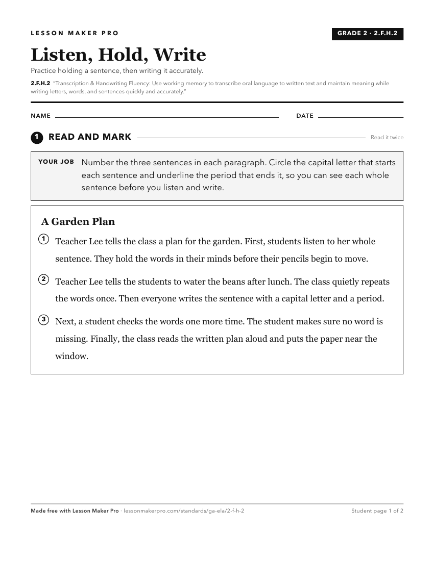 Preview of the 2.F.H.2 printable worksheet