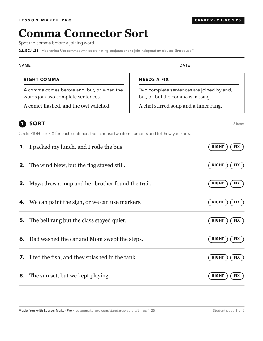 Preview of the 2.L.GC.1.25 printable worksheet