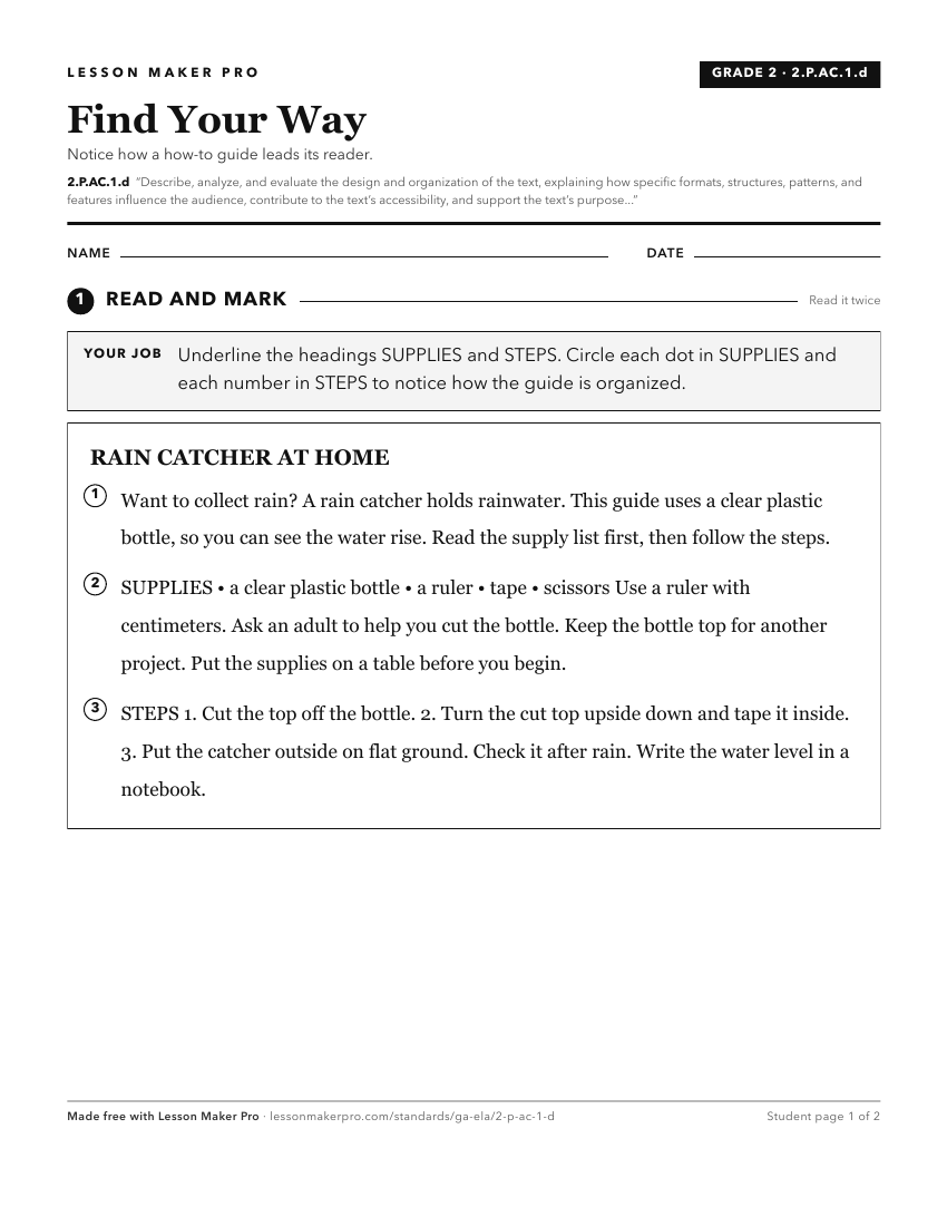 Preview of the 2.P.AC.1.d printable worksheet