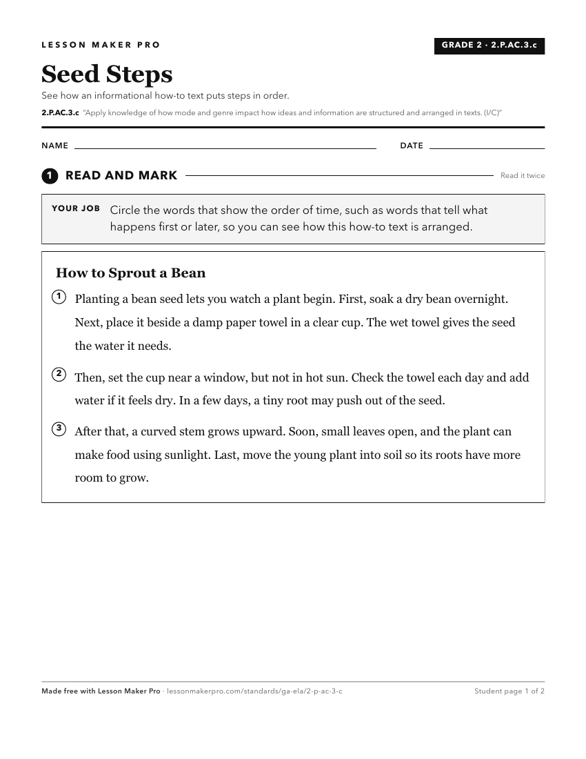 Preview of the 2.P.AC.3.c printable worksheet
