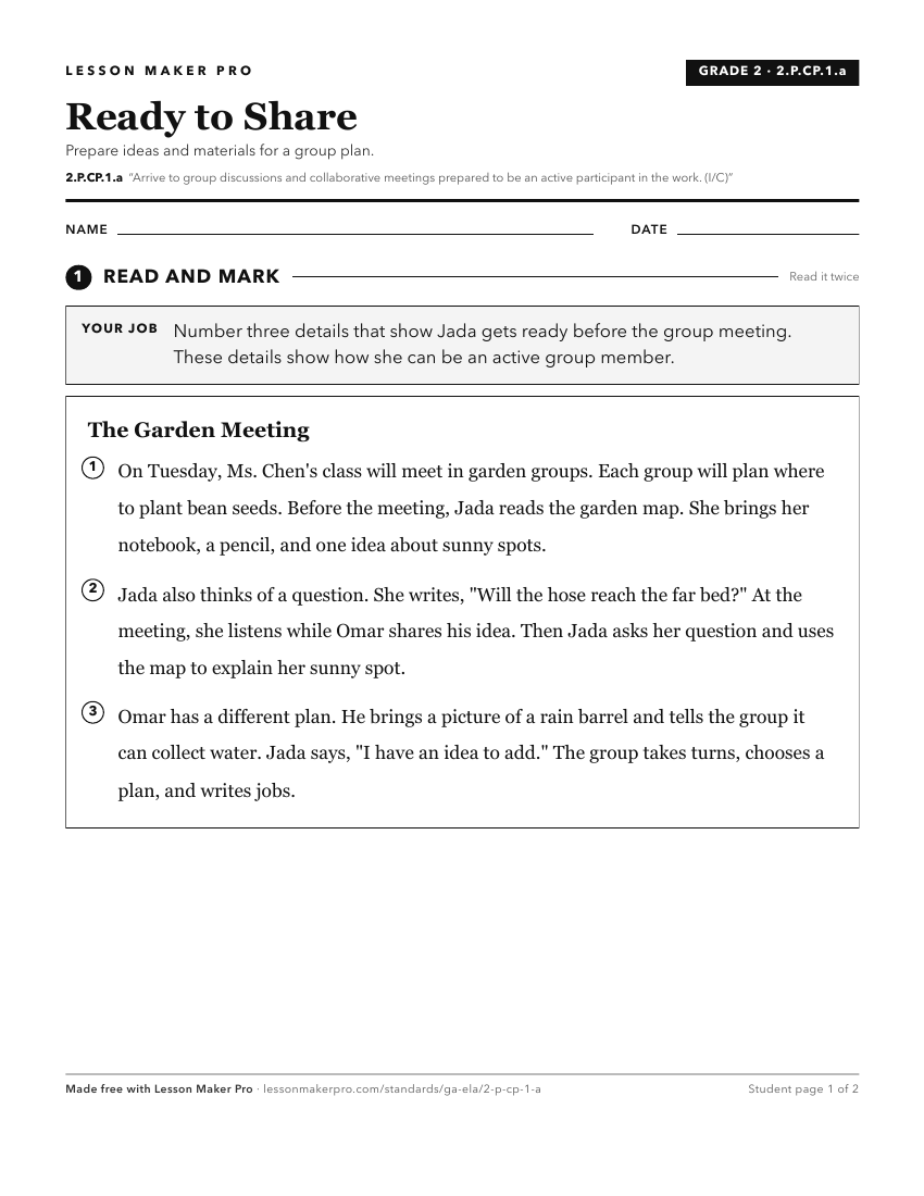 Preview of the 2.P.CP.1.a printable worksheet