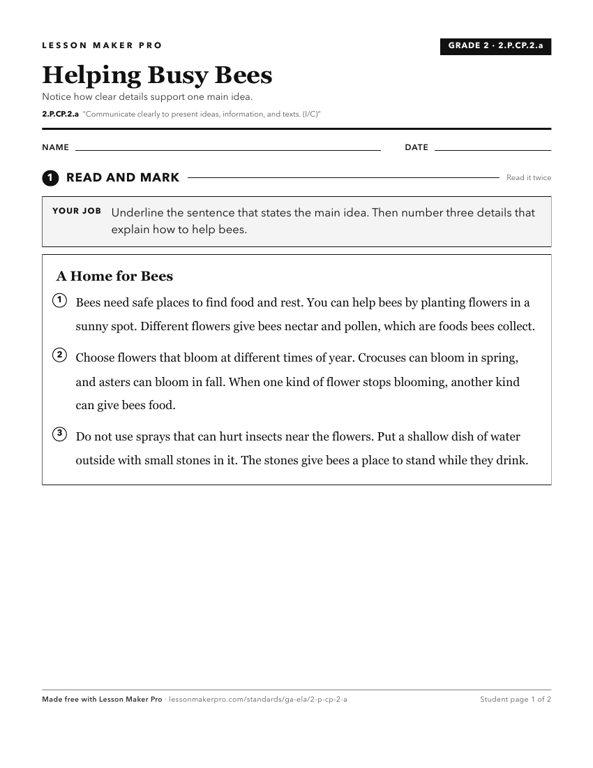 Preview of the 2.P.CP.2.a printable worksheet