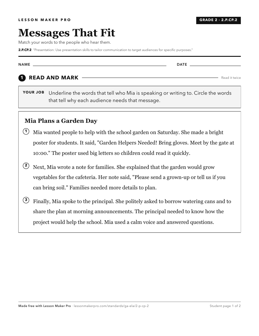 Preview of the 2.P.CP.2 printable worksheet