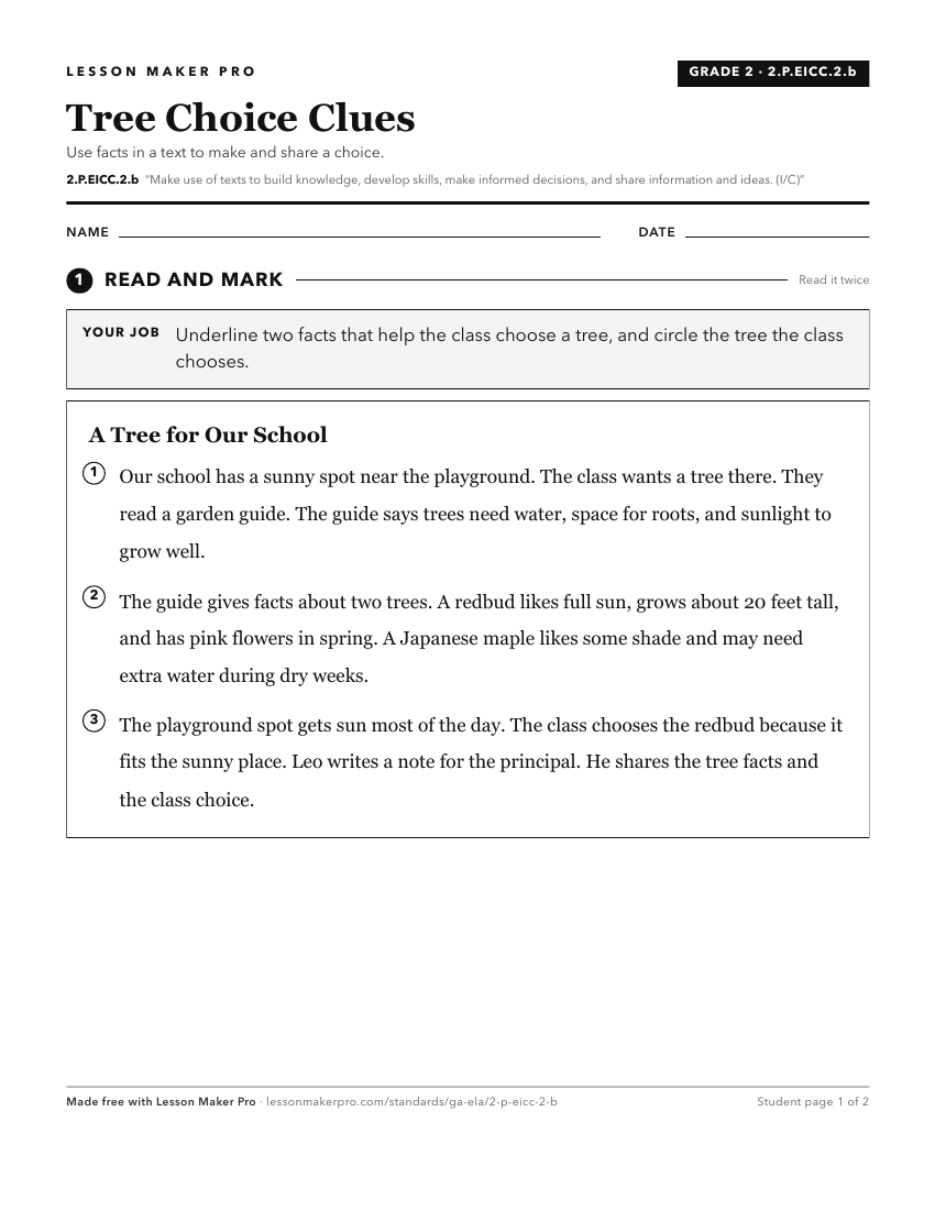 Preview of the 2.P.EICC.2.b printable worksheet