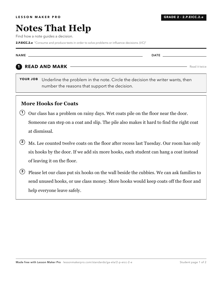 Preview of the 2.P.EICC.2.e printable worksheet
