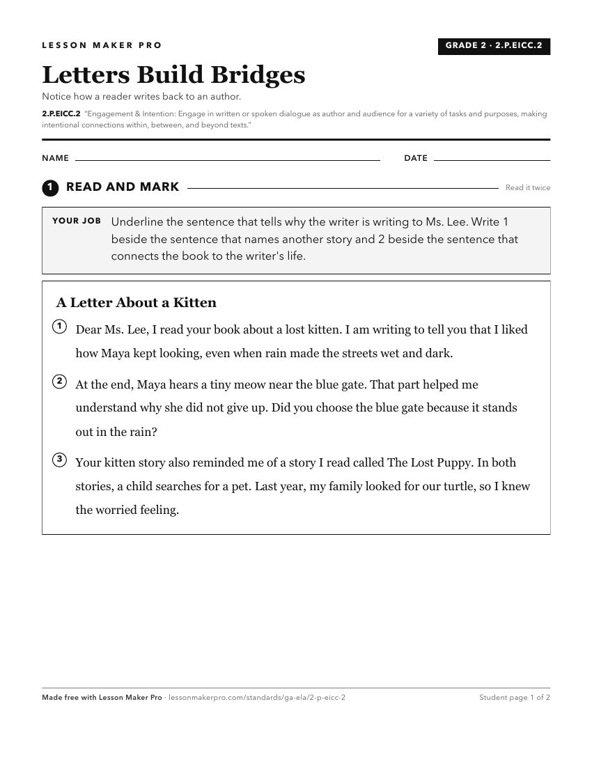 Preview of the 2.P.EICC.2 printable worksheet