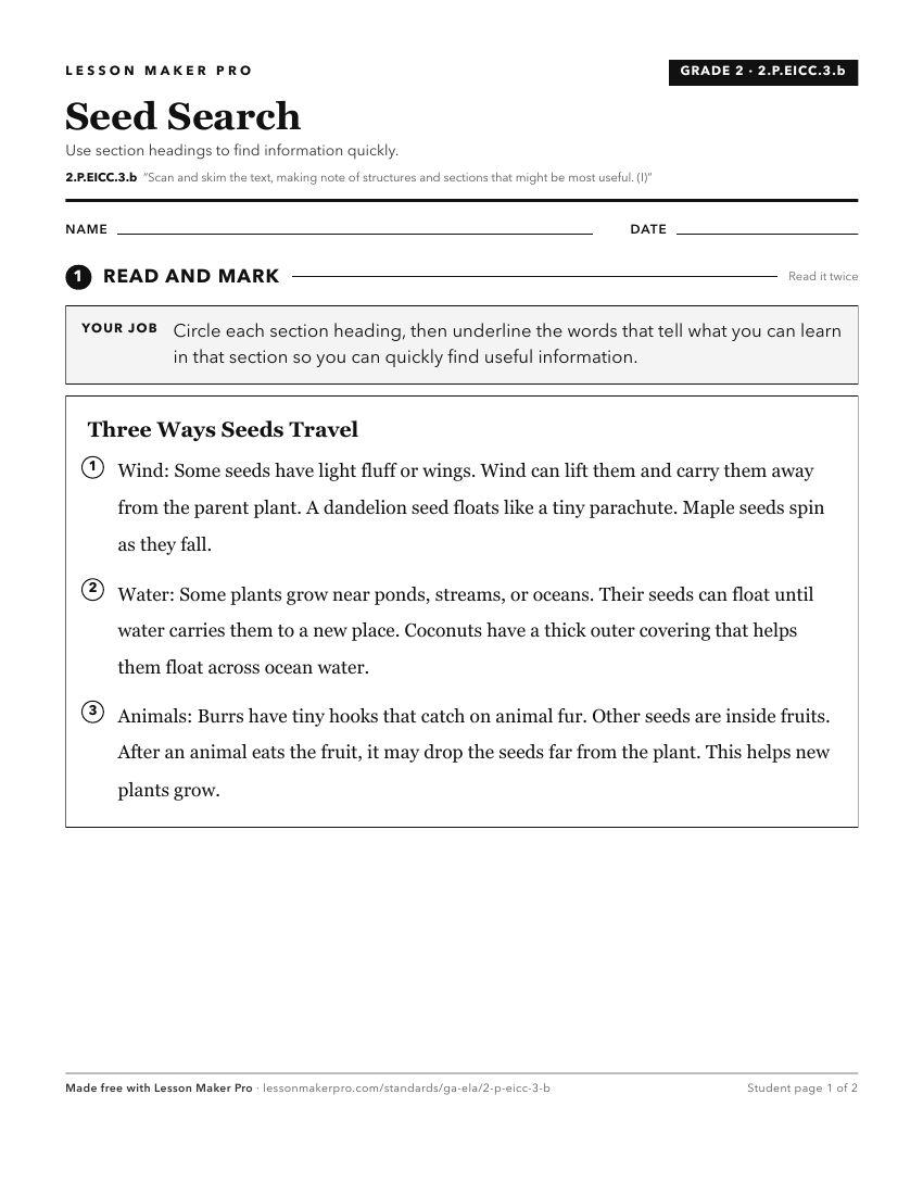 Preview of the 2.P.EICC.3.b printable worksheet